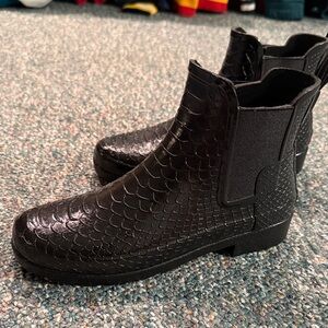 Hunter Black Rain Boots